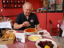 Dorian Kokas at Mary's Restaurant, Athens, Greece