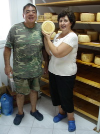 Rita Paraskevopoulou and husband, Serifos, Greece