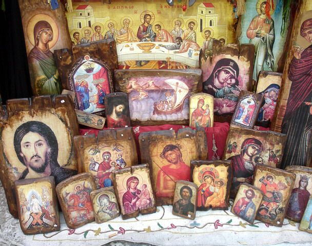 Greek Orthodox Icons on Tinos
