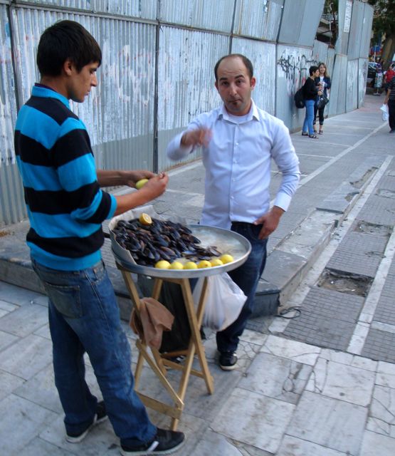 mussels by the railway station