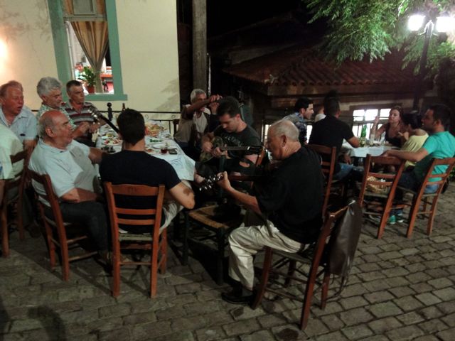 Jammin in Vatousa, Lesvos with Chris Papoutsis