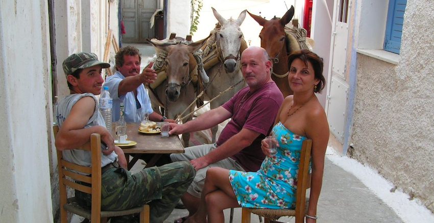 Matt and Donkeys, Greece