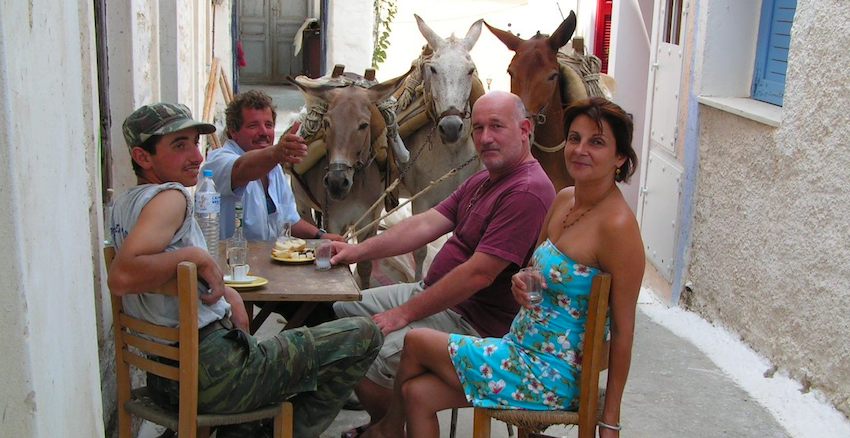 Matt and Donkeys, Greece