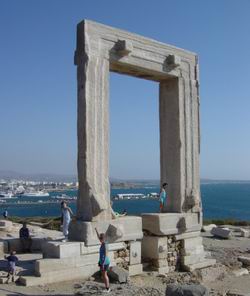 Portara in Naxos, Cyclades, Greece