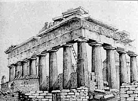 Parthenon drawing