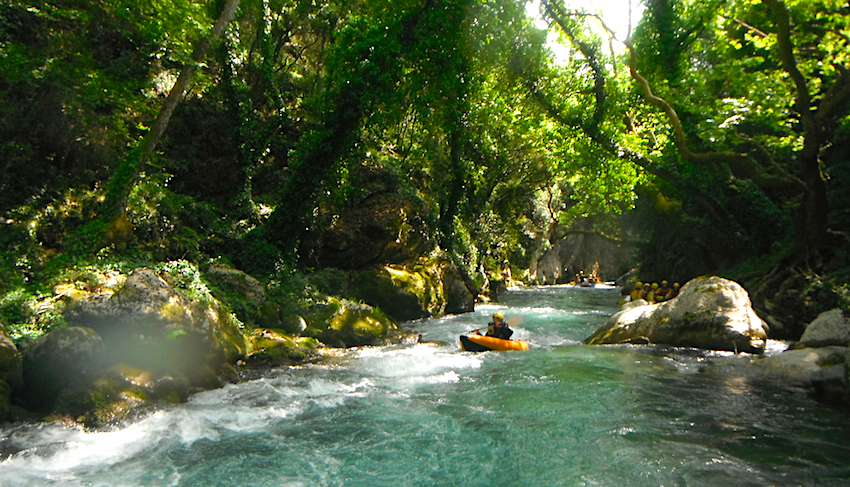 Kayaking the Liousos River