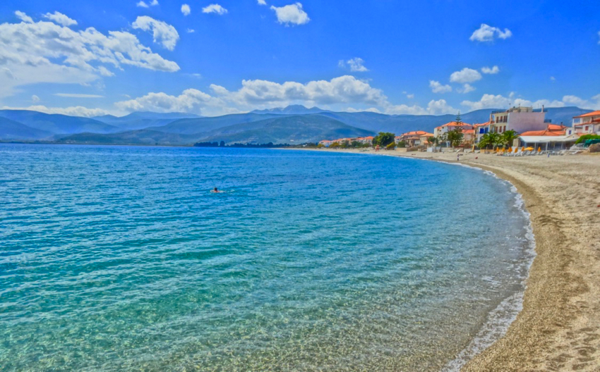 Beach at Paralia Astros