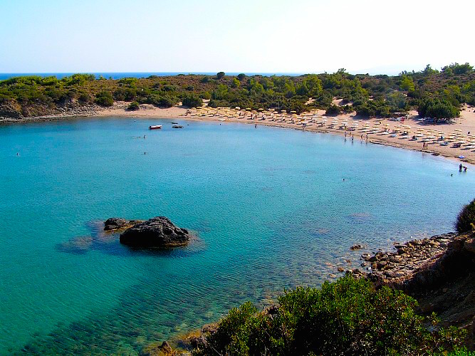 Beach in Eastern Rhodes