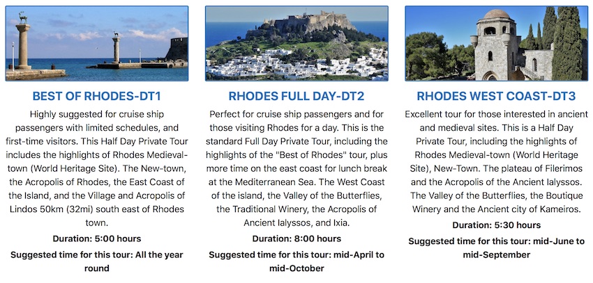 Rhodes tours