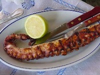 Grilled Octopus, Rhodes, Greece