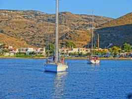 Sailboats in Kea