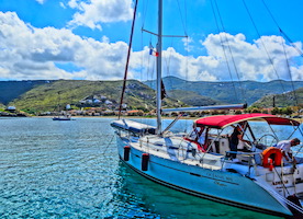 Sailboat in Kea