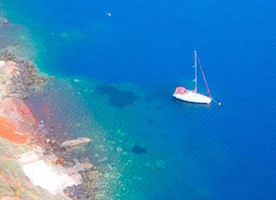 Sailboat, Santorini