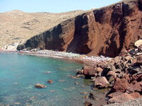 red beach santorini greece