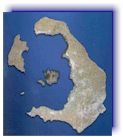 Satelite Bild Santorini