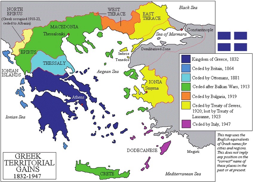 Historical Map of Greece