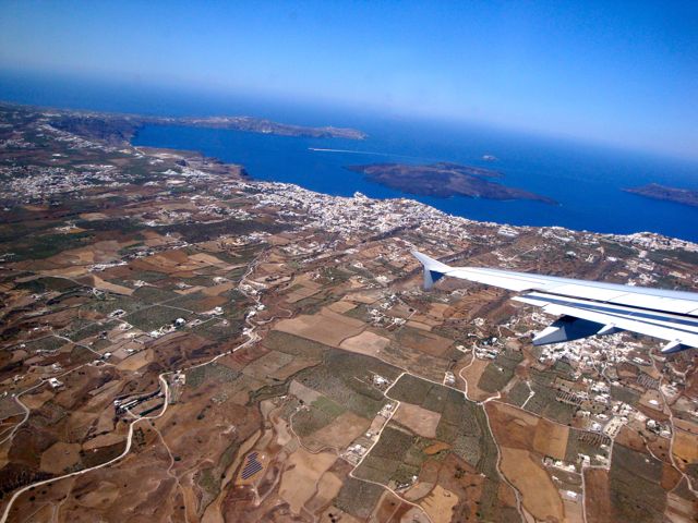 Santorini, Aegean Airways
