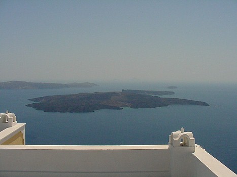 caldera, santorini, greece