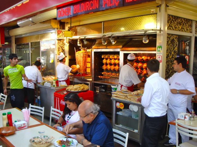 Istanbul doner kebab restaurant