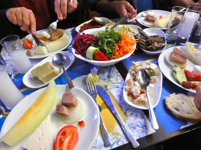 Turkish meze in Istanbul