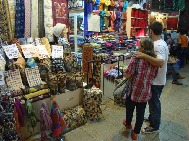 Carpet bags in the Grand Bazaar