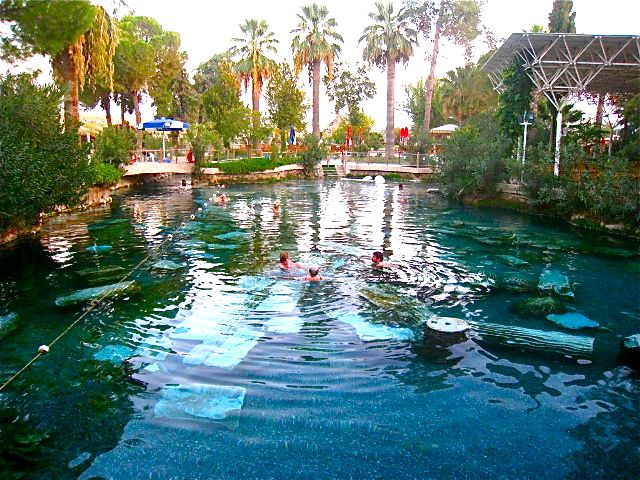 sacred pool pamukkale, turkey