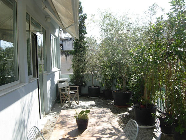 Athens apartment for rent, patio