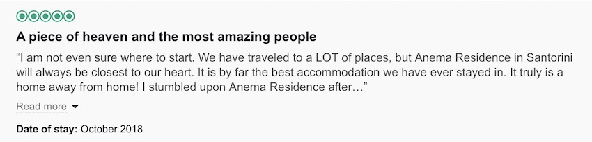 Tripadvisor Review Anema